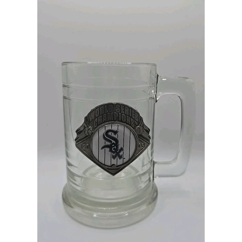 World Series Champions White Sox Baseball 2005 Glass Stein Beer Mug‎ SPORTS 16OZ